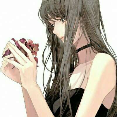  动漫头像女生唯美长发不饮烈喉酒不等不归人