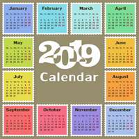  2019年挂历图片简化微信头像图片大全