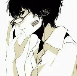  求一些二次元男生戴耳机的插画,像这张