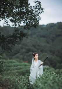  photoshop调色调出蓝色主题风格的武侠片外景人像