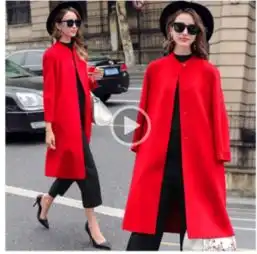  耸肩直筒型牛仔外套