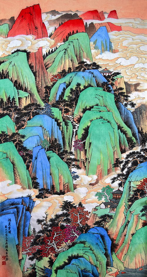  家里走廊挂什么画许吉尔山水字画装饰更雅致