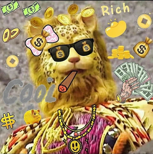 发财狗头像可爱金钱豹