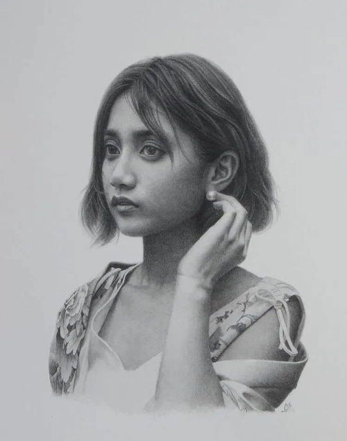  超写实画得像的很多,但画得这么美的真不多见,让人一眼爱上