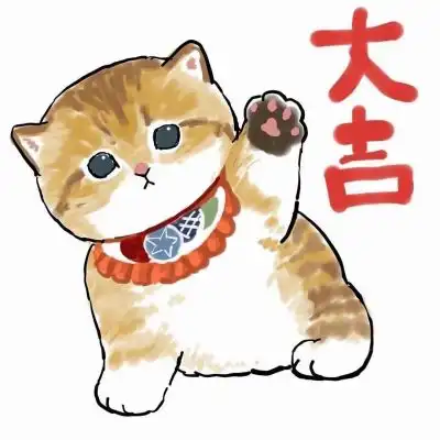 猫咪治愈系头像拟人插画