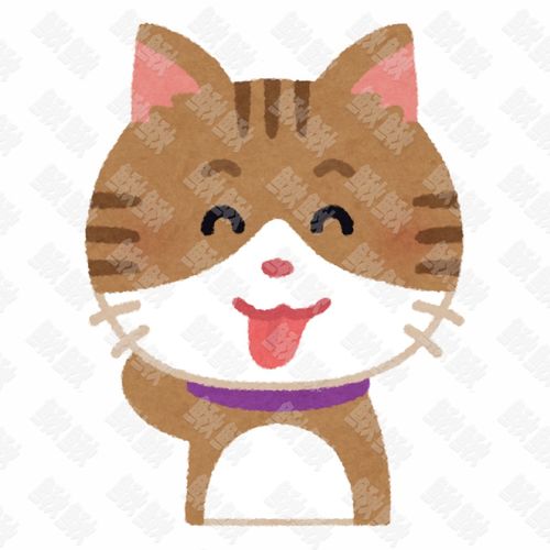  表情吐舌头害羞不好意思做鬼脸的小狗狗猫咪小猫头像表情包手绘卡通插画手绘png儿童插画免扣素材1阿猫阿狗