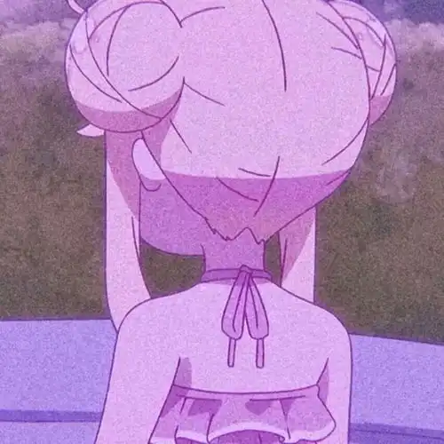  苏濯粉色系ins风动漫女头.