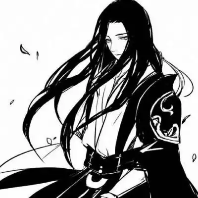  男系古风高冷头像黑白高清古风孤独男头像二次元