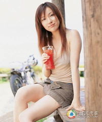  夏日里的清凉实拍清纯美女车模
