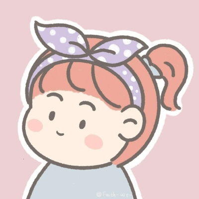  女生可爱卡通手绘微信头像