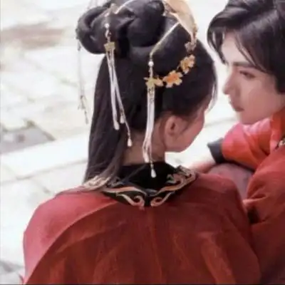  情侣头像古风唯美一对两张高清长街十里等你归