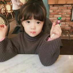  呆萌可爱微信小孩头像漂亮女生专属没心没肺无牵无挂