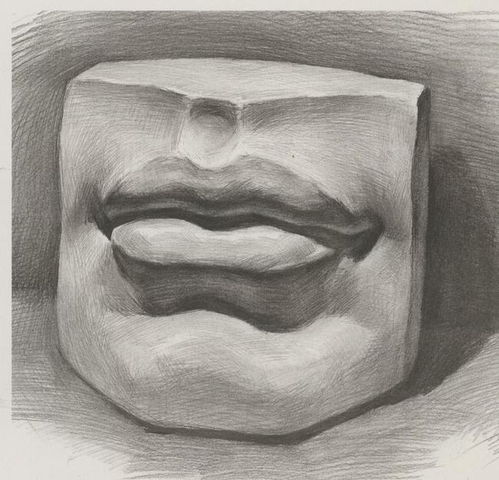 干货手把手教会你素描石膏像之嘴巴的刻画