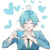  彩色头发的男生动漫头像图片