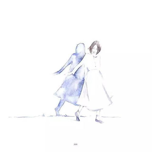 文艺小清新头像插画水彩