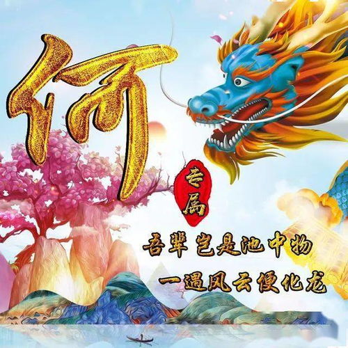  微信头像3d效果百家姓,霸气中国龙,浓浓山水风