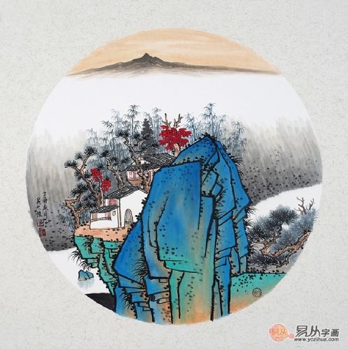  吴大恺山水画真迹尽在易从网,空谷有声,万物有应