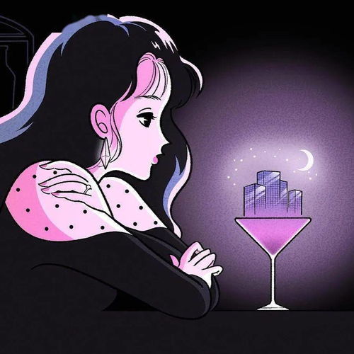  插画清爽的甜不会腻