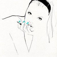  人物头像素描女生微信头像图片大全
