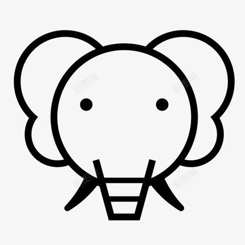  大象动物动物群ui图标设计图片免费下载页面网页平面电商创意素材大象图标
