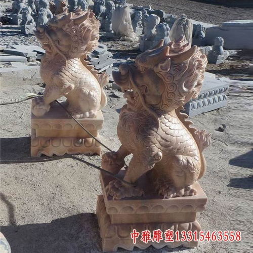  麒麟石辟邪南充石头麒麟雕塑图片中雅雕塑