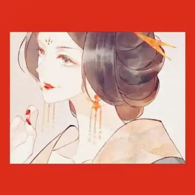  红色背景古风系列