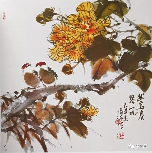  零基础学国画手把手教你画芙蓉花简单易学