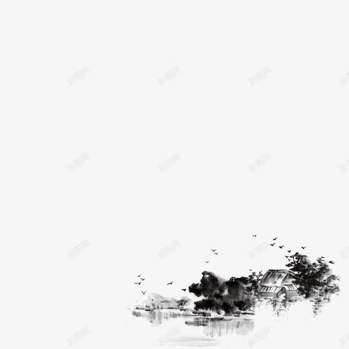  中国古风水墨山水免扣透明插画后期美化ps设计342透明元素免抠png设计图片免费下载页面网页平面电商创意素材美化素材