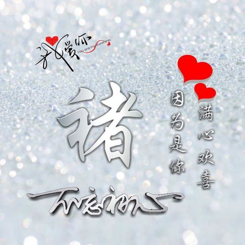  姓氏头像精品百家姓头像,因为是你,满心欢喜