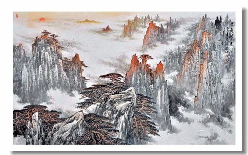 清逸神韵中国画家林德坤山水画作品赏析