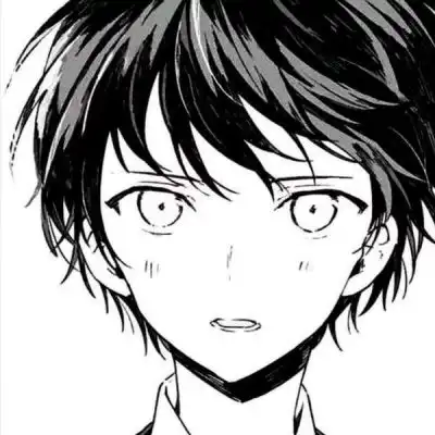  男生黑白灰色头像