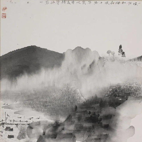  他痴迷水墨探索,作品达到了出神入化的境界