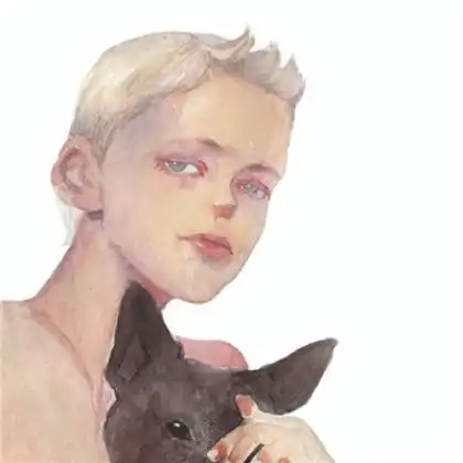  比较个性彩色帅气男生素描头像,也有几张是水彩系的
