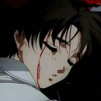  二次元血腥帅气男生头像黑暗冷酷动漫图片大全