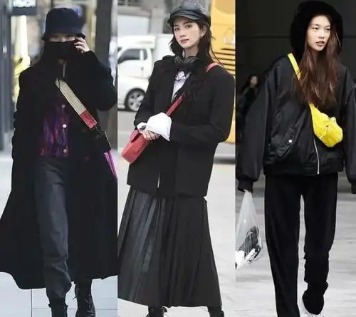  论黑色系搭配,还是韩国美女最会穿,个性时髦又耐看,太高级了