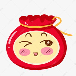  手绘调皮的福袋插画素材图片免费下载高清psd千库网图片编号11625407