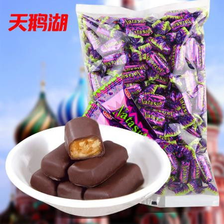  国产俄罗斯风味紫皮糖200g1000g花生夹心巧克力结婚喜糖果年货图片大全邮乐官方网站