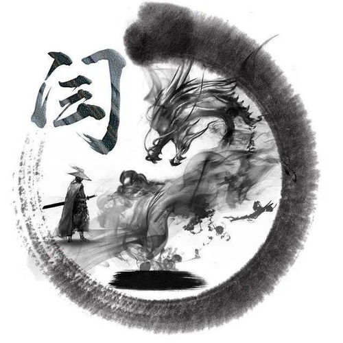  上古神龙再现40张水墨风微信头像,常见的姓氏都有