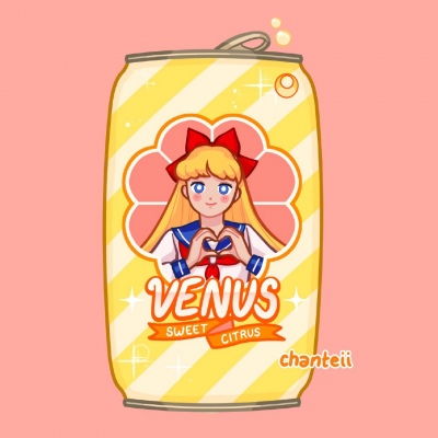  美少女战士零食头像可爱女生插画头像