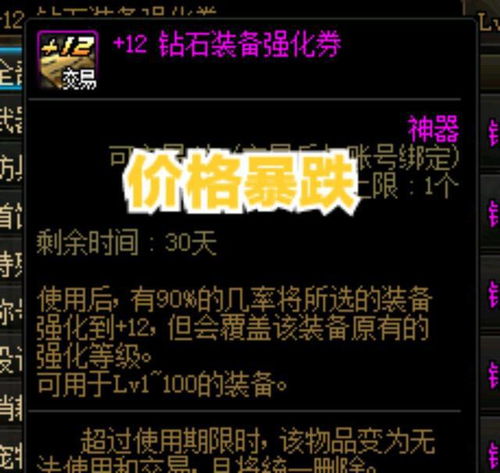  dnf玩家首日获得12钻石强化券,运气太好了,直呼活动太良心