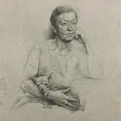  拿走不谢北京校尉美术带您欣赏精致写实的炭笔素描作品