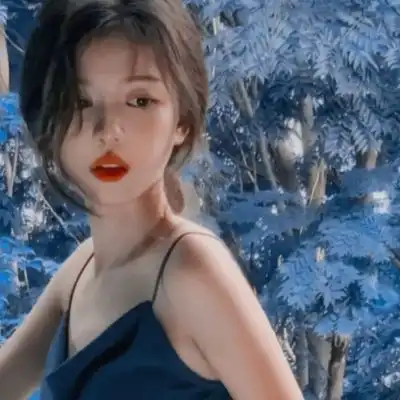  蓝色系女头希望你要平安喜乐女生头像我要个性网