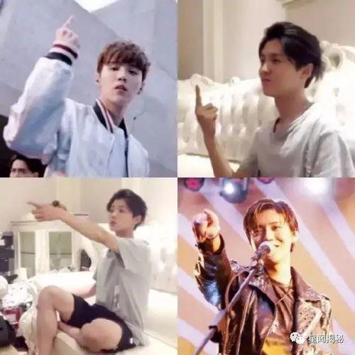  鹿晗健身的诱惑,一个拍照手势奇特的boy