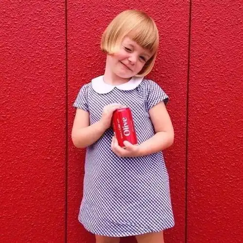 萌娃可爱头像女红色