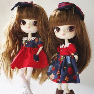  粉红少女心连衣裙蓬蓬裙blythe小布daljerryberrybjd娃衣