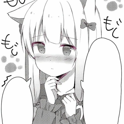  动漫女头黑白风格头像