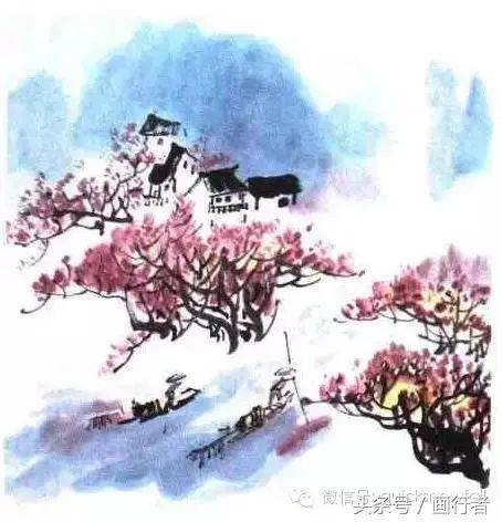微信头像山水画图片设色