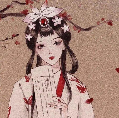  一组超好看的手绘女生头像