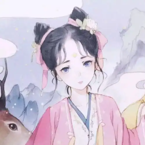 萌系动漫闺蜜头像古风