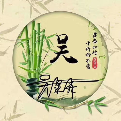  水墨中国风姓氏微信头像,25张古风签名头像,助你好运连连